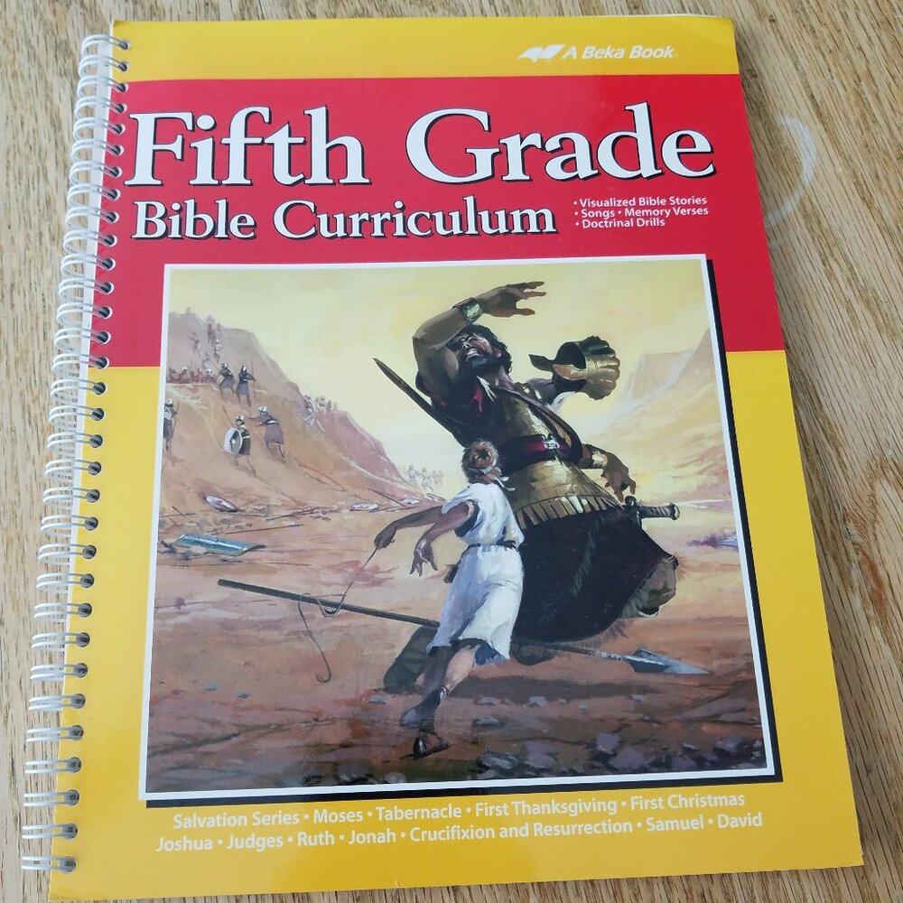 Abeka 5th Grade Bible Curriculum, Like New (Planner